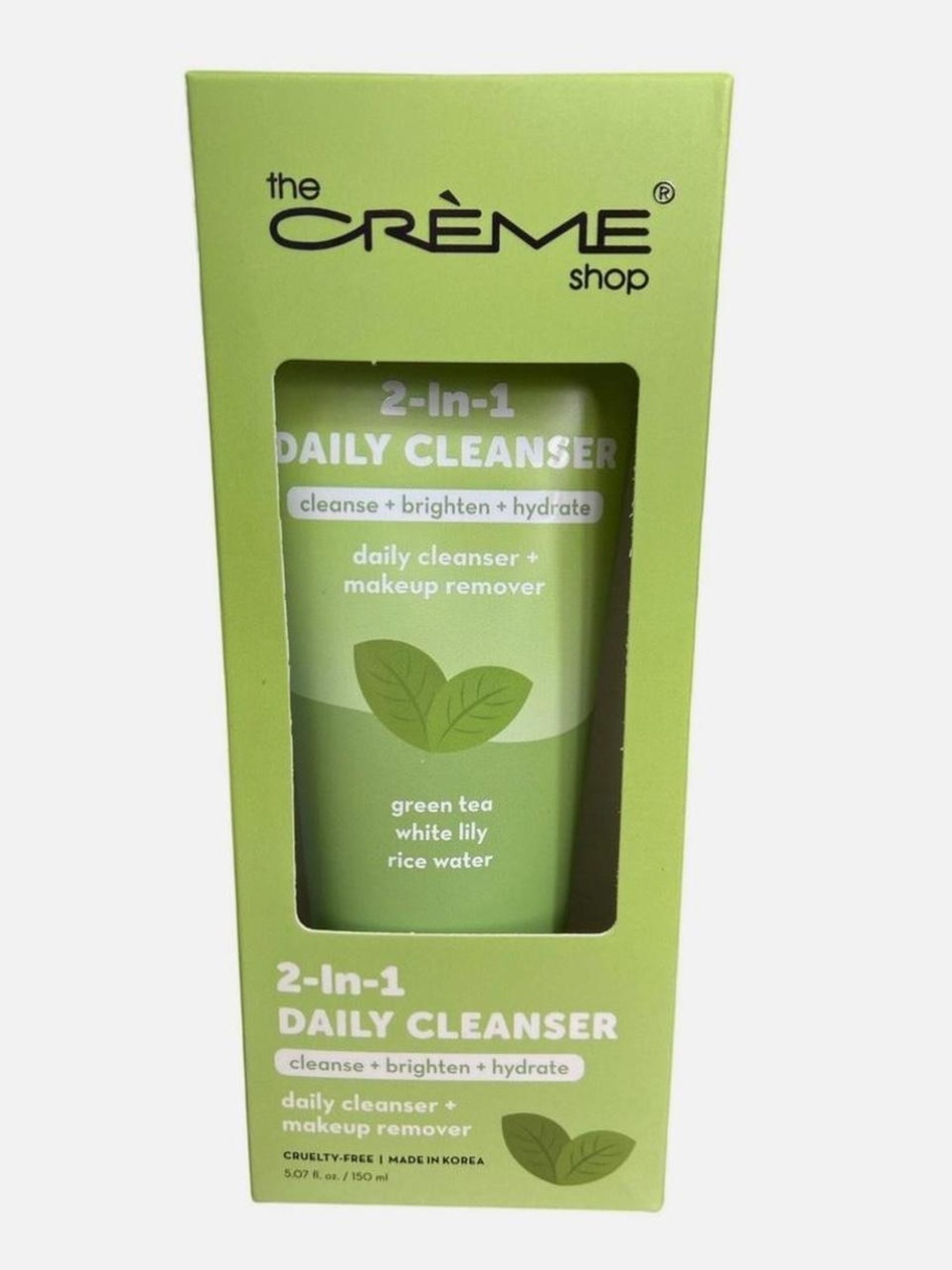 The Crème Shop 2-in-1 Daily Cleanser — Green